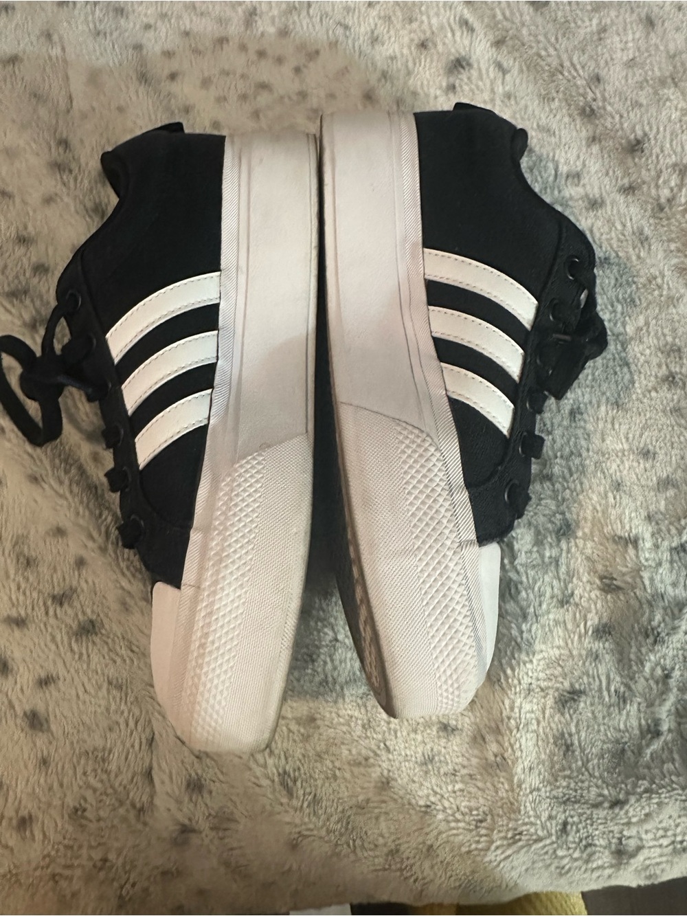 adidas Black and White Low-Top Sneakers EUC - Picture 2 of 8